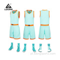 Equipe personalizada de alta qualidade usa uniformes de basquete